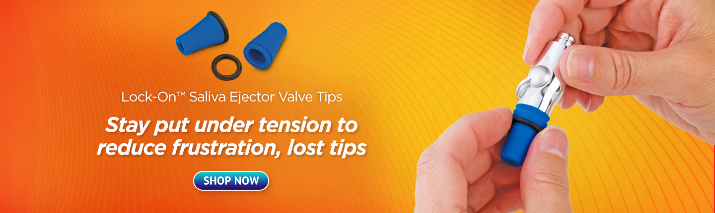 Lock-On™ Saliva Ejector Valve Tips 3/Pack