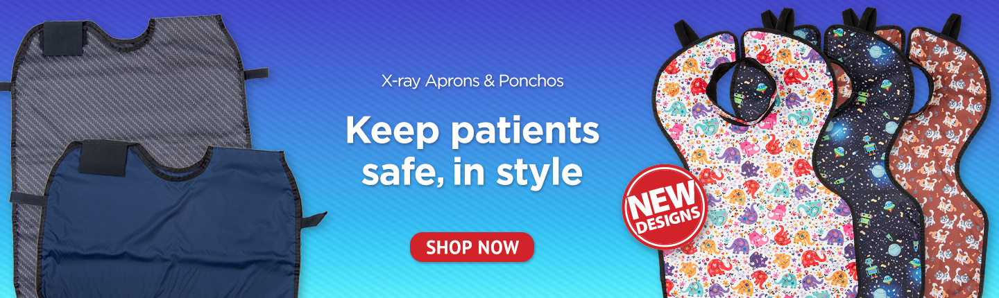 X-ray Aprons for Professional Radiation Protection and brand logo